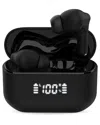 Naztech Xpods Anc Tws Earbuds With Wireless Charging Case In Black