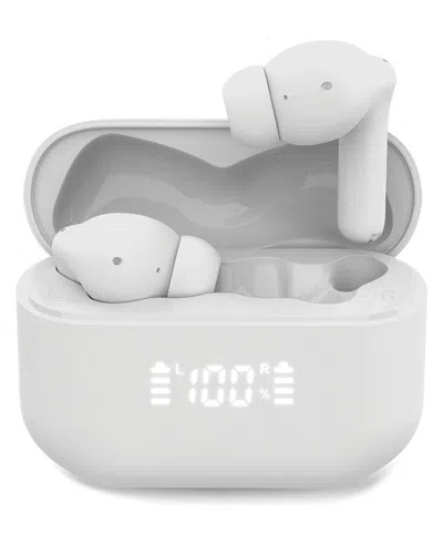 Naztech Xpods Anc Tws White Earbuds With Wireless Charging Case