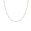 Nazzar Men's Gold / White Pearl Gold Beaded Necklace