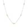Nazzar Women's Bezel Cut Satellite Gold Necklace In Gold