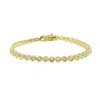 Nazzar Women's Gold Bezel Cut Tennis Bracelet In Gold