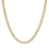 Nazzar Women's Gold Bezel Tennis Necklace In Gold
