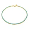 Nazzar Women's Gold / Blue Turquoise Gold Vermeil Tennis Bracelet In Multi