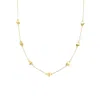 Nazzar Women's Gold Heart Station Necklace