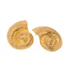 Nazzar Women's Gold Large Moon Shell Earrings In Gold