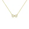 Nazzar Women's Gold Pave Infinity Pendant Necklace