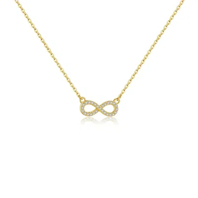 Nazzar Women's Gold Pave Infinity Pendant Necklace