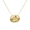 Nazzar Women's Gold Pebble Pendant Necklace In Gold