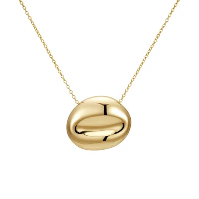 Nazzar Women's Gold Pebble Pendant Necklace