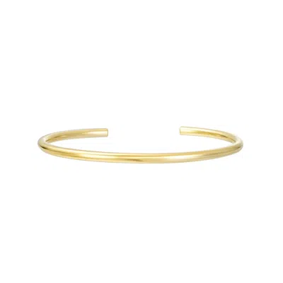 Nazzar Women's Gold Slim Cuff Bangle Bracelet