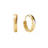 Nazzar Women's Gold Tube Huggie Hoop Earrings In Gold