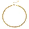 Nazzar Women's Gold Vintage Mesh Chain Necklace