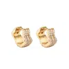 Nazzar Women's Pave Gold Wave Huggie Mini Earrings In Gold
