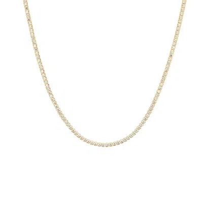 Nazzar Women's Slim Gold Tennis Choker Necklace