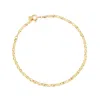 Nazzar Women's Sparkle Dainty Chain Gold Vermeil Bracelet In Gold