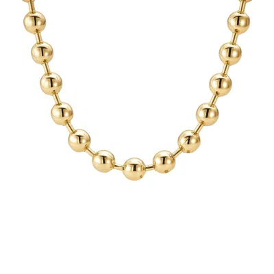 Nazzar Women's Super Puff Beaded Necklace / Gold