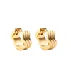 Nazzar Women's Wave Gold Huggie Mini Earrings In Gold