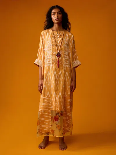 Nazzy Beglari Women's Hand-loomed Ikat Silk And Cotton Dress One Size In Multi