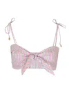 Nb Bralette Top Pink Stripe