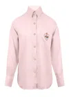 Nb Linen Shirt With Heart Eye Pink