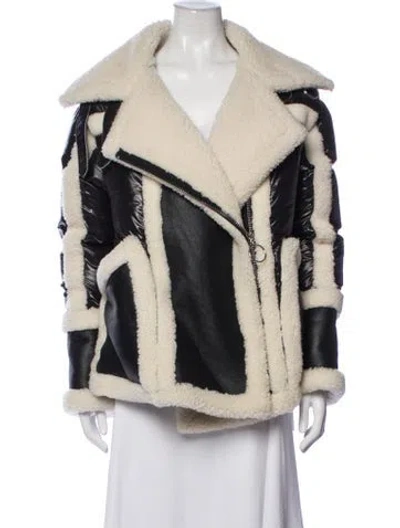 Pre-owned Nb Series By Nicole Benisti Biker Jacket In Neutrals