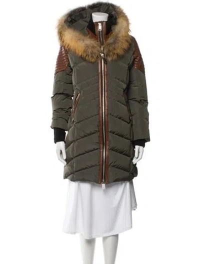 Pre-owned Nb Series By Nicole Benisti Down Coat In Green