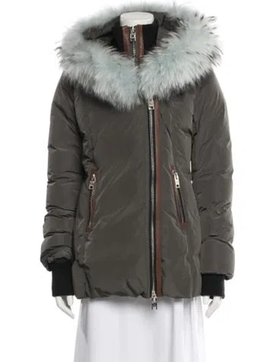 Pre-owned Nb Series By Nicole Benisti Down Coat In Green
