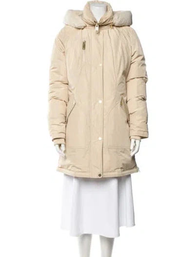 Pre-owned Nb Series By Nicole Benisti Down Coat In Neutral