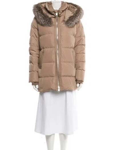 Pre-owned Nb Series By Nicole Benisti Down Down Coat In Neutral