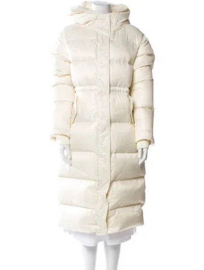 Pre-owned Nb Series By Nicole Benisti Nylon Down Coat In Neutral