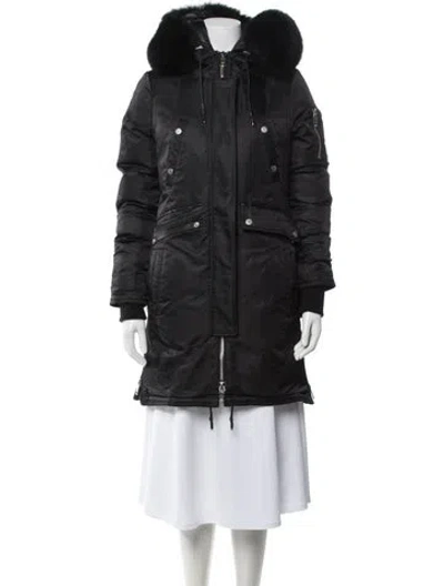 Pre-owned Nb Series By Nicole Benisti Nylon Parka In Black