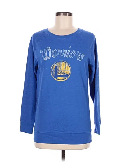 Pre-owned Nba 3/4 Sleeve T-shirt In Blue