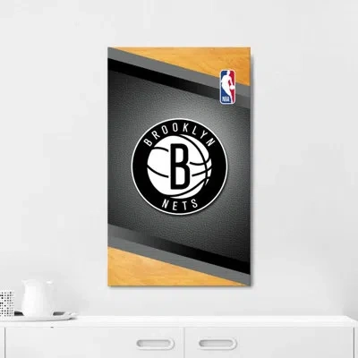 Nba Brooklyn Nets  Canvas Wall Art – Officially Licensed Basketball Team Print – Ready To Hang In Wrapped Canvas,does Not Apply
