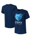 Nba Men's  X Naturel Navy Memphis Grizzlies No Caller Id T-shirt In Navy
