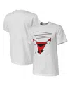 Nba Men's  X Naturel White Chicago Bulls No Caller Id T-shirt In White