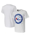 Nba Men's  X Naturel White Philadelphia 76ers No Caller Id T-shirt In White