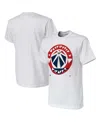 Nba Men's  X Naturel White Washington Wizards No Caller Id T-shirt In White