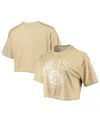 Nba Women's Tan Brooklyn Nets Sand Crop Top In Tan