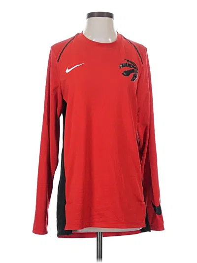 Pre-owned Nba Long Sleeve T-shirt In Red