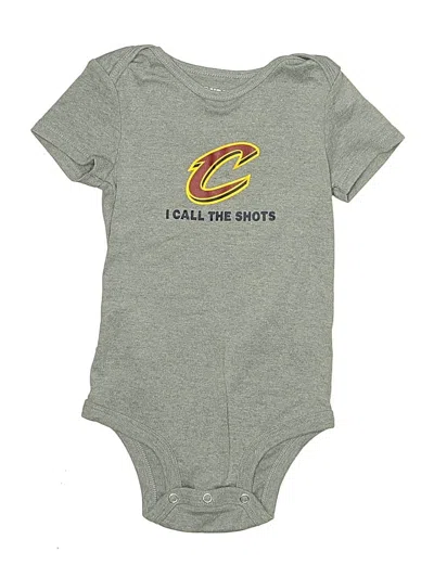 Pre-owned Nba Kids' Short Sleeve Onesie In Gray