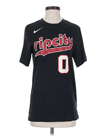 Pre-owned Nba Short Sleeve T-shirt In Black
