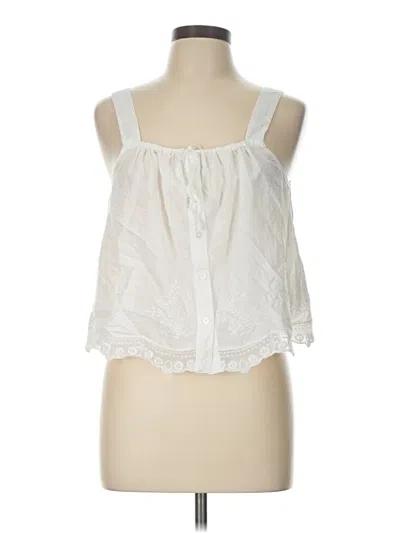 Pre-owned Nba Sleeveless Blouse In White