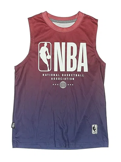 Pre-owned Nba Kids' Tank Top Burgundy Keyhole Neckline Tops