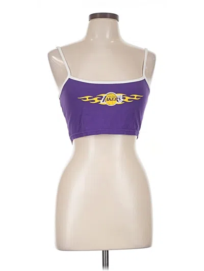 Pre-owned Nba Tank Top Purple Strapless Neckline Tops