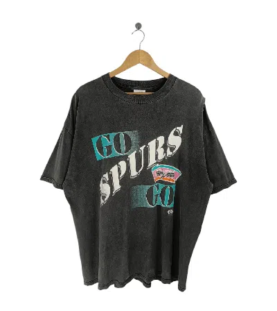 Pre-owned Nba Vintage 90's San Antonio Spurs Distressed Te Very  In Black