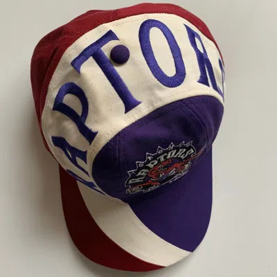 Pre-owned Nba Vintage 90's Toronto Raptors  Embroidered Snap Back In Purple