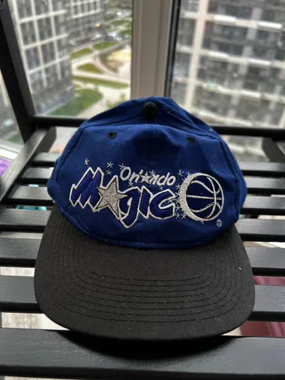 Pre-owned Nba X Sports Specialties 90's Nba Orlando Magic Cap Vintage In Blue