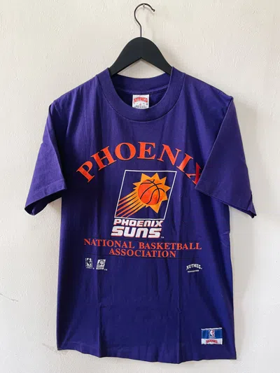 Pre-owned Nba X Vintage 90's Nba Phoenix Suns Nutmeg T-shirt Purple