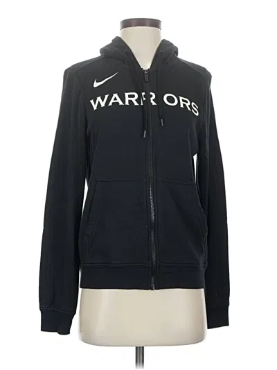 Pre-owned Nba Zip Up Hoodie In Black