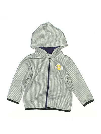 Pre-owned Nba Kids' Zip Up Hoodie In Gray
